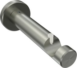 Träger Trend Edelstahl 1-läufig 10,5 cm für Gardinenstangen 20 mm Ø 