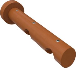 Träger Talent Kirschbaum lackiert 2-läufig 9 und 15 cm für Innenlaufstangen 20 mm Ø 