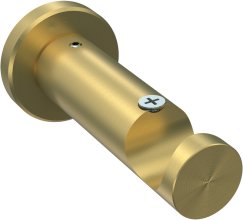 Träger Platon Messing-Optik 1-läufig 7,5 cm für Gardinenstangen 20 mm Ø