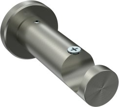 Träger Platon Edelstahl-Optik 1-läufig 7,5 cm für Gardinenstangen 20 mm Ø