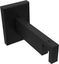 Träger Smartline Schwarz 1-läufig 9 cm für Innenlaufstangen 14x35 mm