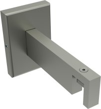 Träger Smartline Edelstahl-Optik 1-läufig 9 cm für Innenlaufstangen 14x35 mm