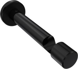 Träger Prestige Schwarz 1-läufig 10,5 cm für Gardinenstangen 20 mm Ø 