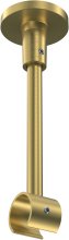 Deckenträger Sonette Messing-Optik 1-läufig 13 cm für Gardinenstangen 20 mm Ø