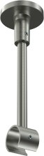Deckenträger Sonette Edelstahl-Optik 1-läufig 13 cm für Gardinenstangen 20 mm Ø