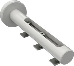 Träger Siteno Weiß 1-3-läufig 4,5 bis 11,5 cm für Innenlaufstangen 20 mm Ø