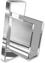 Wandlager Chrom für Innenlaufstangen 14x35 mm