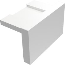 Endkappen für Gardinenschienen PRIMAX 1-läufig Weiß (2 Stück) 