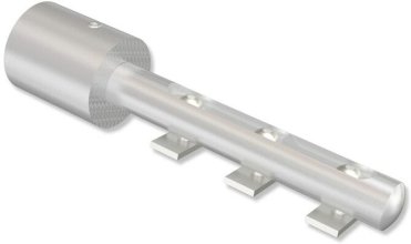 Innenlaufträger Universal Basic Silbergrau kurz für Gardinenschienen / Innenlaufstangen 