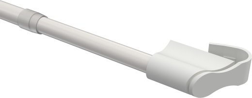 Klemmstange Metall / Kunststoff 12/10 mm Ø Sitefix Weiß ausziehbar 45-75 cm