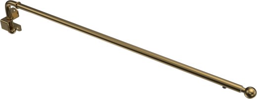 Schwenkstange Metall 13/9 mm Ø Cassina Messing Antik ausziehbar 