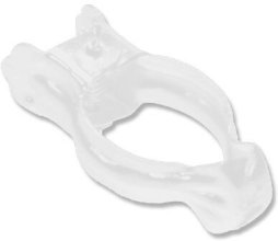 Donauklammern 12 mm Ø Weiß für Scheibenstangen (10 Stück) 