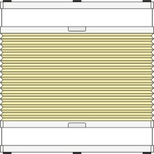 Wabenplissee Modell WAB20, verspannt, variabel mit Bediengriffen 