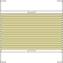 Wabenplissee Modell WAB41, verspannt, variabel mit Bediengriffen 