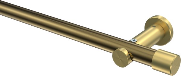 Gardinenstange Metall 20 mm Ø PLATON - Santo Messing Antik / Messing-Optik (ohne Ringe) 100 cm