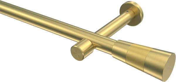 Gardinenstange Messing-Optik 20 mm Ø PRESTIGE - Tanara (ohne Ringe) 100 cm