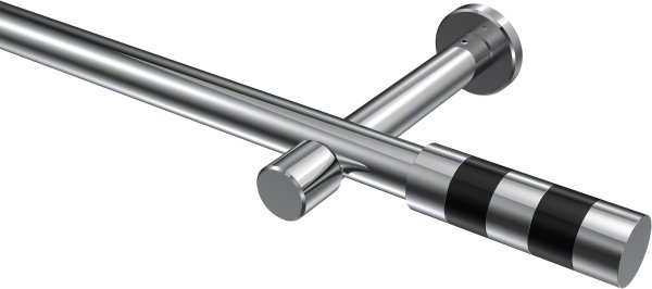 Gardinenstange Metall 20 mm Ø PRESTIGE - Mavell Chrom (ohne Ringe) 100 cm