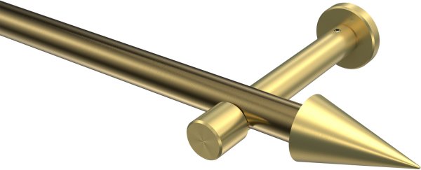 Gardinenstange Metall 20 mm Ø PRESTIGE - Savio Messing Antik / Messing-Optik (ohne Ringe) 100 cm