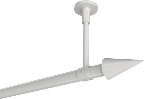 Gardinenstange Metall 20 mm Ø SONETTE - Savio Weiß (ohne Ringe) 420 cm (3 x 140 cm)
