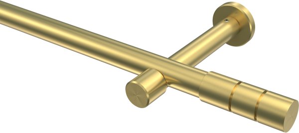 Gardinenstange Messing-Optik 20 mm Ø PRESTIGE - Elanto (ohne Ringe) 100 cm