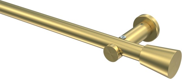 Gardinenstange Messing-Optik 20 mm Ø PLATON - Sitra (ohne Ringe) 100 cm