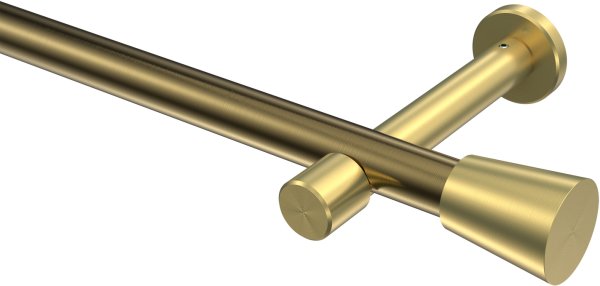 Gardinenstange Metall 20 mm Ø PRESTIGE - Sitra Messing Antik / Messing-Optik (ohne Ringe) 100 cm