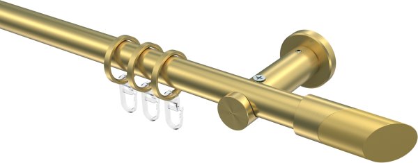 Gardinenstange Messing-Optik 20 mm Ø PLATON - Verano