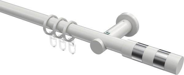 Gardinenstange Metall 20 mm Ø PLATON - Mavell Weiß
