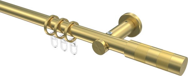 Gardinenstange Messing-Optik 20 mm Ø PLATON - Mavell 100 cm