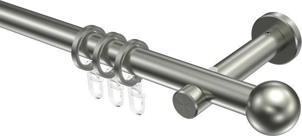 Gardinenstange Edelstahl 20 mm Ø TREND - Luino