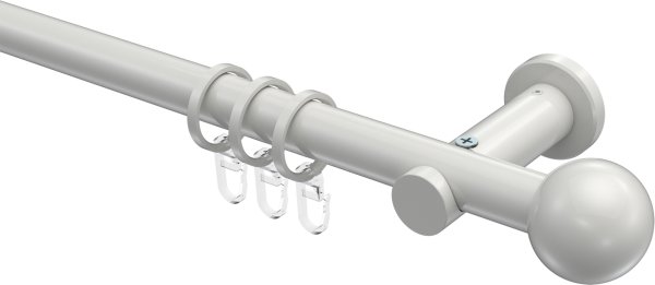 Gardinenstange Metall 20 mm Ø PLATON - Luino Weiß