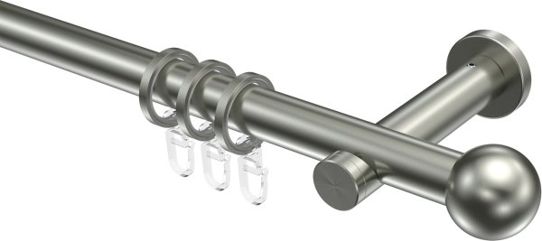 Gardinenstange Edelstahl 20 mm Ø PERFECTA - Luino