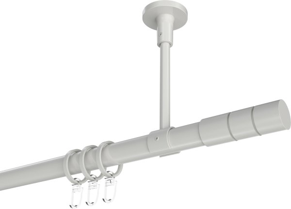Gardinenstange Metall 20 mm Ø SONETTE - Elanto Weiß