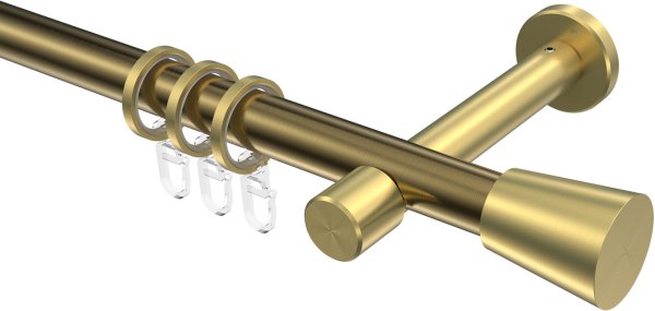 Gardinenstange Metall 20 mm Ø PRESTIGE - Sitra Messing Antik / Messing-Optik 100 cm