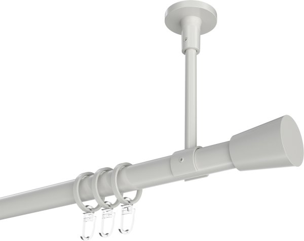 Gardinenstange Metall 20 mm Ø SONETTE - Sitra Weiß 420 cm (3 x 140 cm)
