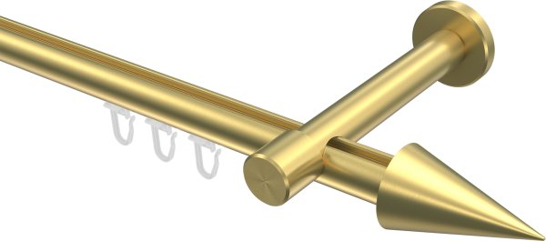 Innenlauf Gardinenstange Messing-Optik 20 mm Ø PRESTIGE - Savio 100 cm