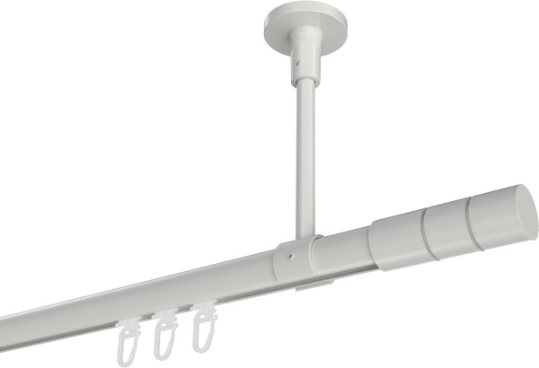 Innenlauf Gardinenstange Aluminium / Metall 20 mm Ø SONETTE - Elanto Weiß