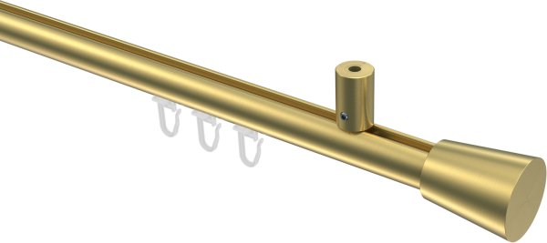 Innenlauf Gardinenstange Messing-Optik 20 mm Ø SONIUS - Sitra 100 cm