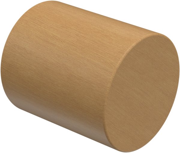 Endstücke Feta (Kappe) Buche lackiert für Gardinenstangen 20 mm Ø (2 Stück) 