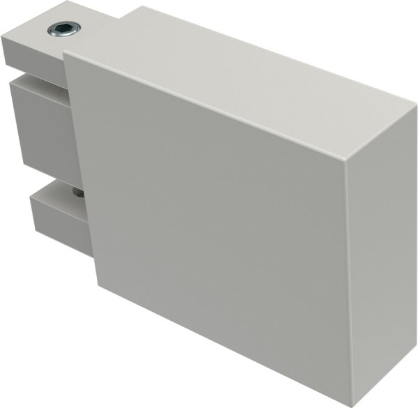 Endstücke Lox (Quader) Weiß für Innenlaufstangen 14x35 mm (2 Stück) 