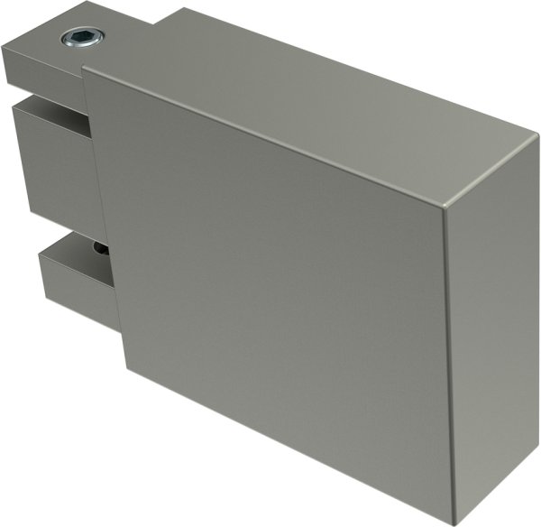 Endstücke Lox (Quader) Edelstahl-Optik für Innenlaufstangen 14x35 mm (2 Stück) 