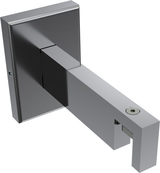 Träger Smartline Chrom 1-läufig 9 cm für Innenlaufstangen 14x35 mm 