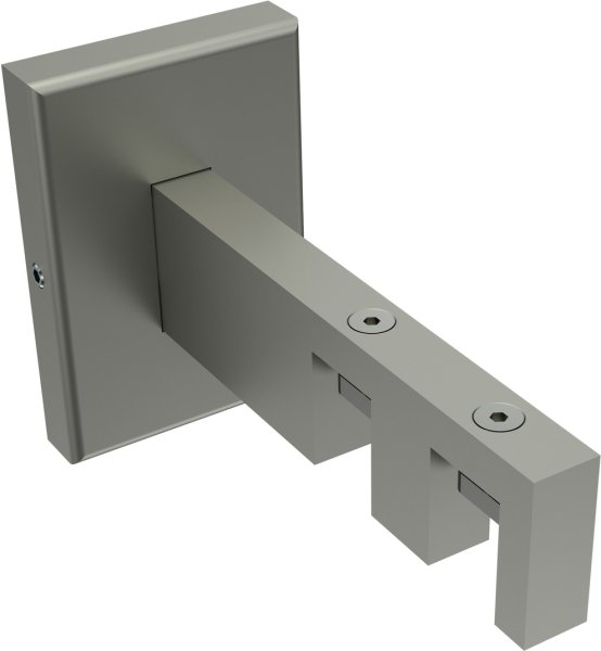 Träger Smartline Edelstahl-Optik 2-läufig 6 und 9 cm für Innenlaufstangen 14x35 mm 