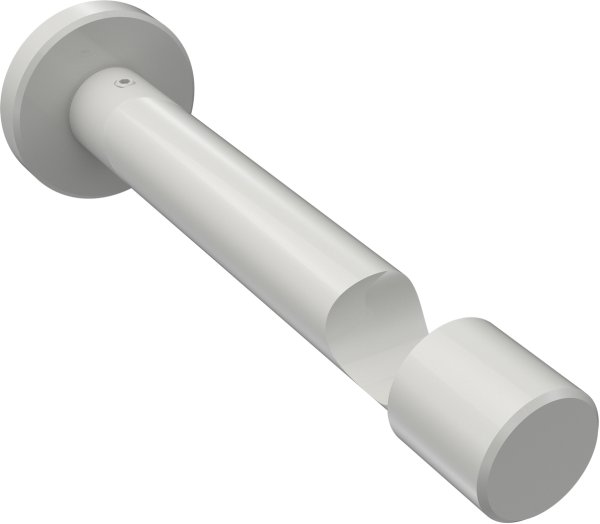Träger Prestige Weiß 1-läufig 10,5 cm für Gardinenstangen 20 mm Ø