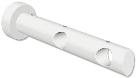 Träger Talena Weiß lackiert 2-läufig 9 und 15 cm für Gardinenstangen 20 mm Ø 