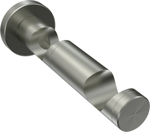 Träger Perfecta Edelstahl 2-läufig 3,5 und 9,5 cm für Gardinenstangen 20 mm Ø 