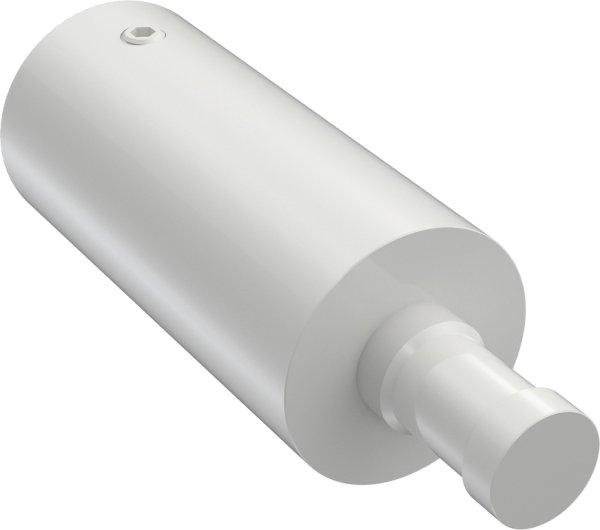 Trägerverlängerung Weiß 5 cm Typ D20 für Gardinenstangen 20 mm Ø 