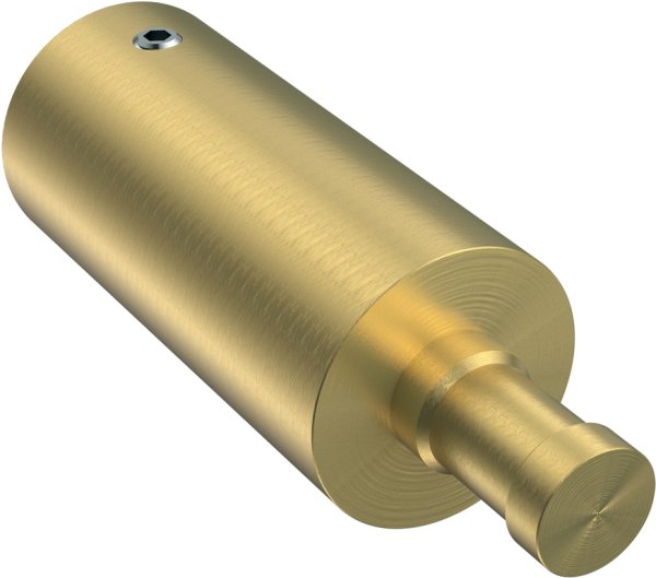 Trägerverlängerung Messing-Optik 5 cm Typ D20 für Gardinenstangen 20 mm Ø 