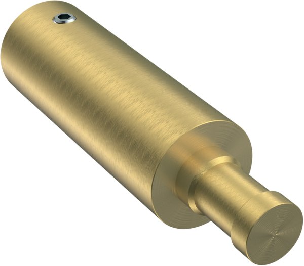 Trägerverlängerung Messing-Optik 5 cm Typ E20 für Gardinenstangen 20 mm Ø 