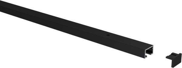 Gardinenschiene Aluminium 1-läufig PRIMAX Schwarz